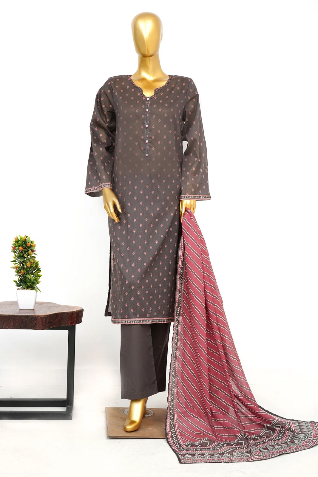 Z Collection Original Bin Saeed Stretchable Ladies Suit (Premium Lawn)